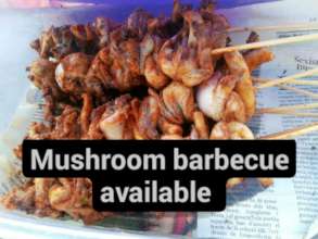 Mushroom barbecue!
