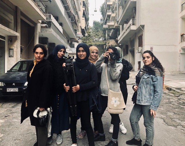 The GlobalGirl Media team on location in Athens