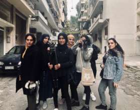 The GlobalGirl Media team on location in Athens