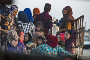 Syrian Kurds fleeing to Northern Iraq