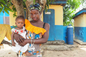 Binty and Isatu at Kagbere Health Centre