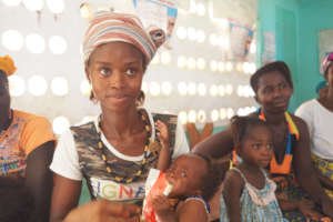 Humu and Bilkish visit the malnutrition clinic