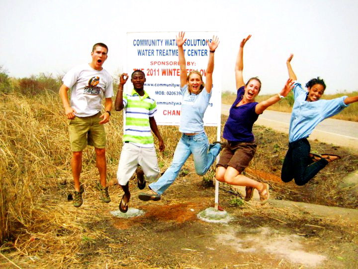 Team 1 celebrate a successful opening day in Chani