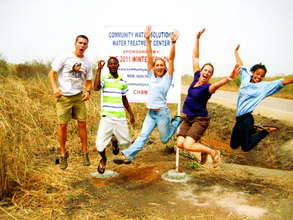 Team 1 celebrate a successful opening day in Chani
