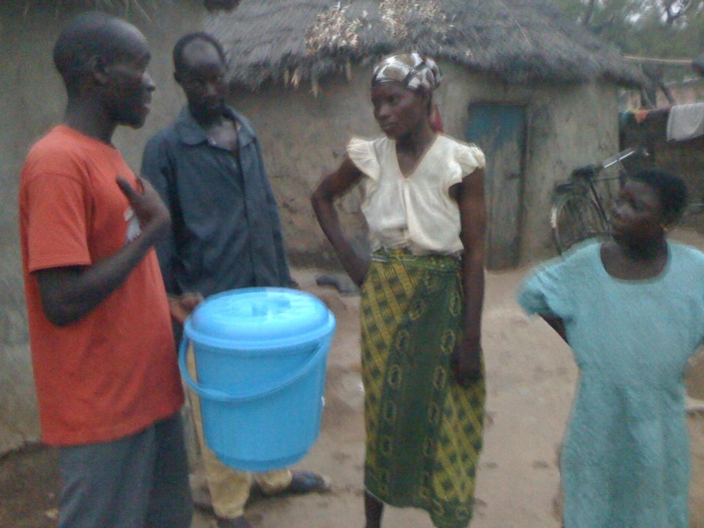 Distributing safe storage containers in Gbong