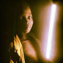 Boy in Wambong with his new latern