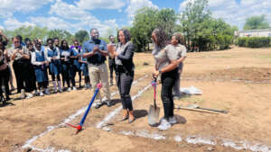 Breaking of the Ground by the Mayor of Livingstone