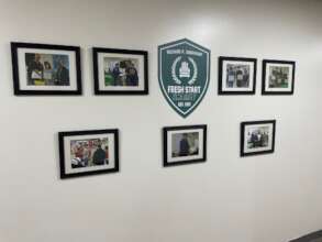 Our new Fresh Start Academy Graduation Wall