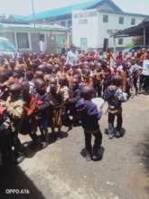 Children enjoying lunch