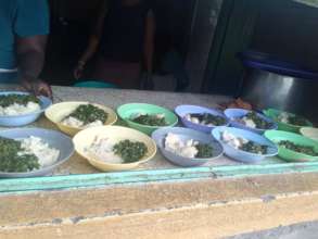 Plates of Veges and Ugali