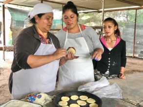 Preparing "Alfajor" and "Pandulce" to sell on Xmas