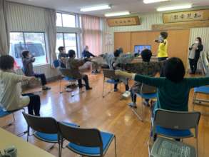 A scene from Iki-100 activity @ Dotesaki Community