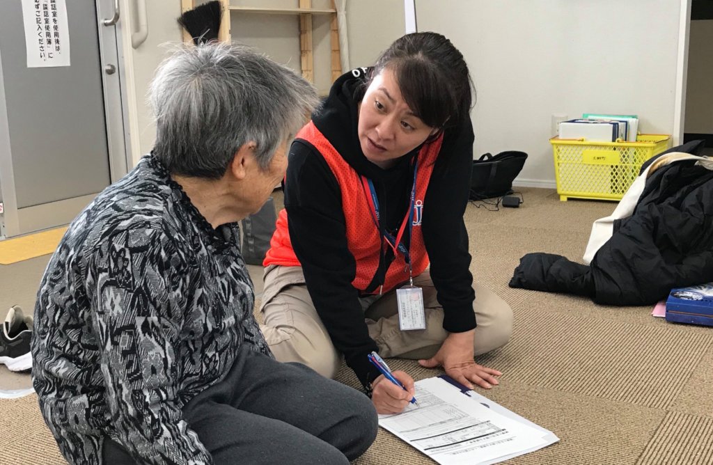 JISP's nurse conducting a health check