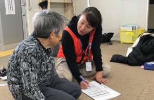 JISP's nurse conducting a health check