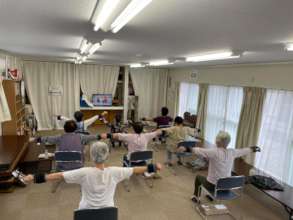 A scene from Iki Iki 100 Years Old Exercise