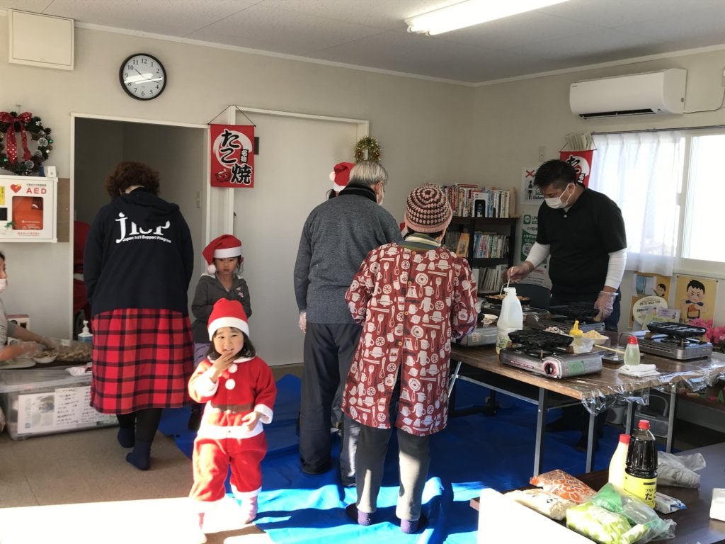 A scene from Christmas event