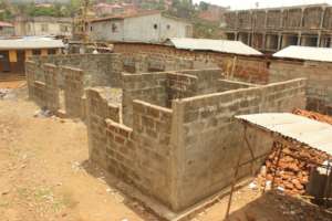 Unfinished classroom block Sierra leone