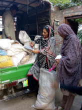 Grocery package distributed in rural communities