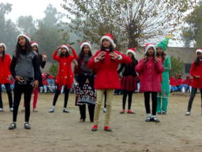 dance tableau by girls