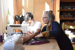 Introduction on a sewing machine, January 2020