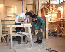 Creating furniture in Habibi.Works' Wood Workshop