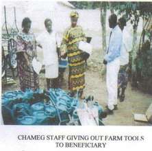 Chameg farm tools to farmers