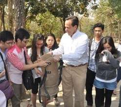 Examining Chhouk's Prosthetic Foot