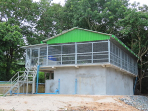 Newly constructed water filtration plant