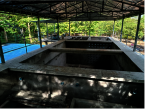 The plant's system of tanks prior to filling