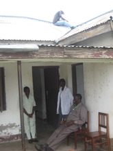 Installing solar panel on rooftop in roray