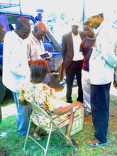 Villagers interested in the solar lights