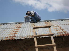 Installing a photovoltaic panel on the roof