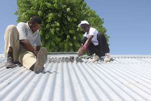 Rooftop panel installation