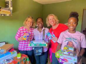 Donation of materials for the school