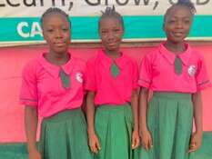 L-R: Star Students Hannah, Abioseh, & Rudianna