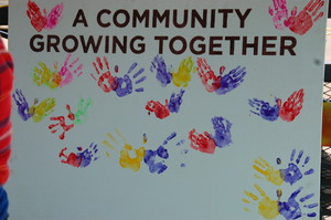 Community created mural