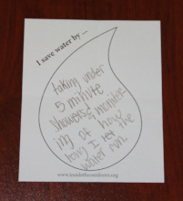 Water Conservation Pledge