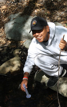 Water testing at Caspers Wilderness Park