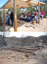Teaching Station - pre and post fire