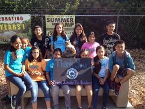 Sponsored campers thank donor