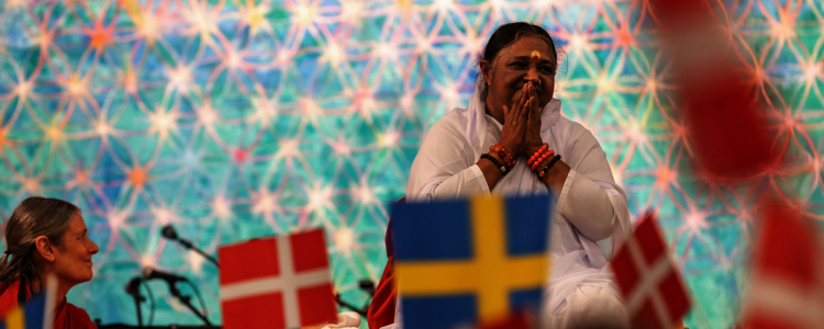 Amma event, Copenhagen, humanitarian aid & climate
