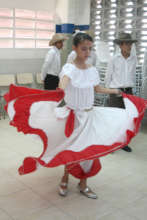 Angelica dancing joropo -folklore- at School