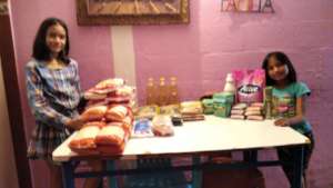 Students with items delivered