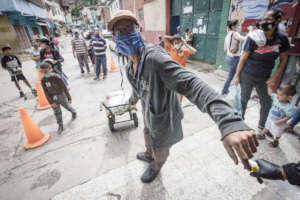 Delivery of food bags per family