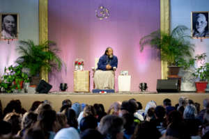 Supporting Satsang with Mooji
