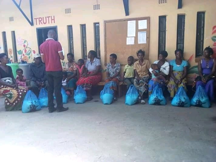 Food donation to the students' families