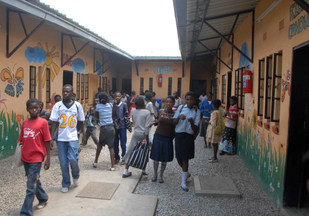 School courtyard