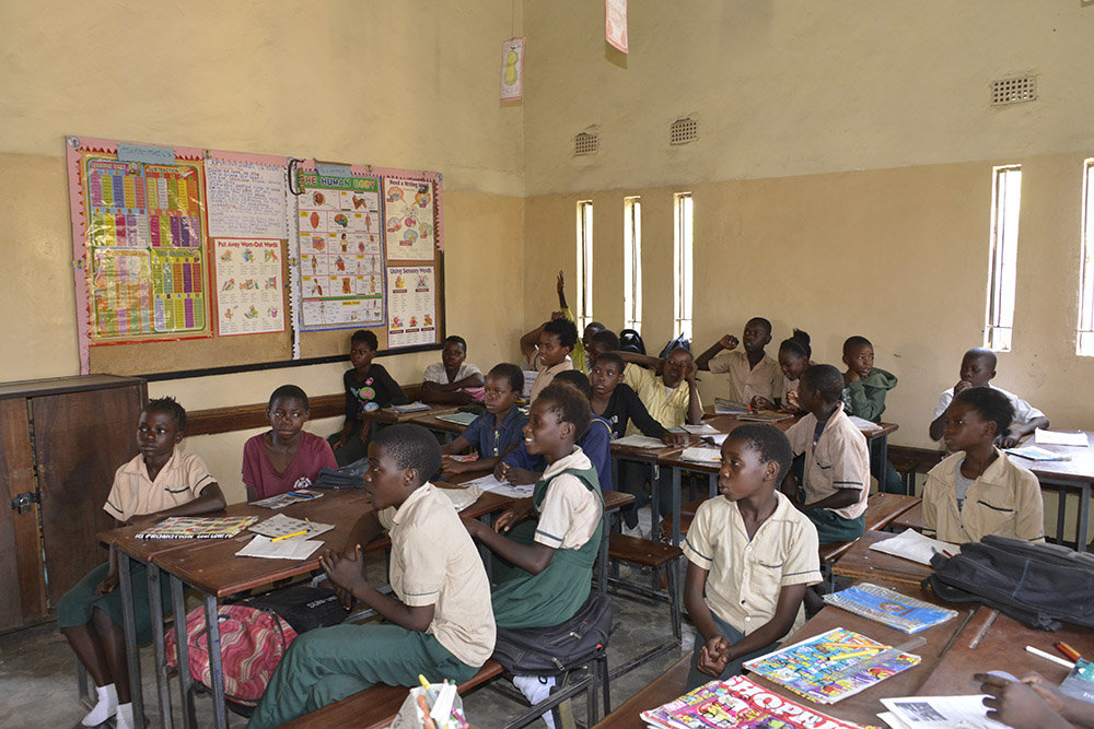 Grade 7 classroom in session