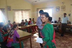 Devaka ji sharing women's empowerment initiative