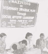 Social Artistry training with women's cooperatives